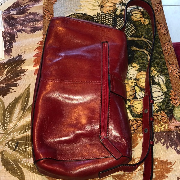 Cole Bags Red Leather Cole New York Leather Bag